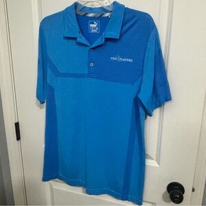 PUMA Men's Blue Golf Shirt—The Players